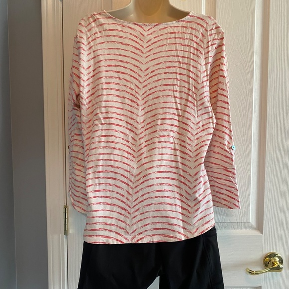 BUY 2 ITEMS & GET 1 FREE: Chico’s Cotton 3/4 Sleeve Top Sz 12 - Picture 5 of 7